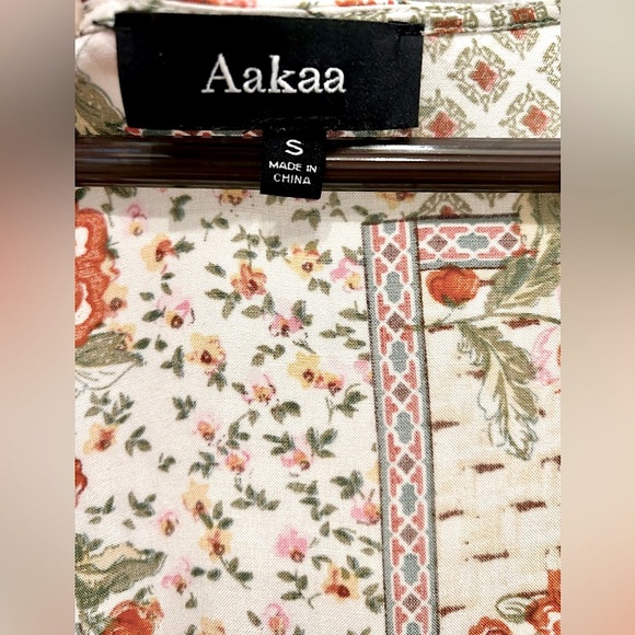 Vtg Cottage-Coquette Floral High Low Midi Wrap Dress (EUC) - Picture 4 of 8